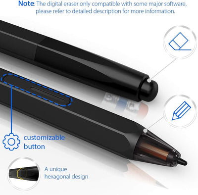 XP-PEN Deco 02 Grafiktablet,10x5,63 Zolll Drawing Tablet, batteriefreier P06 Stift mit Radiergummi 8