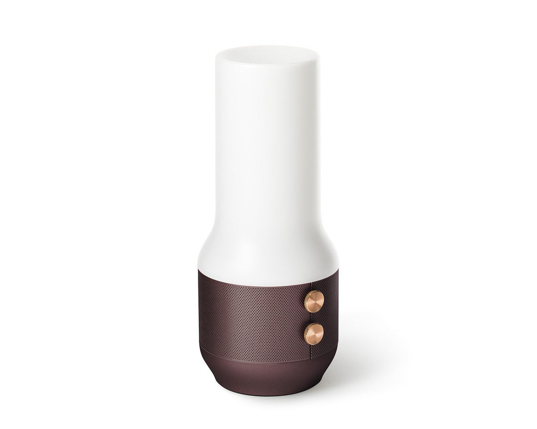 Lexon TERRACE, Bluetooth-Speaker, Leuchte und Powerbank, braun, braun