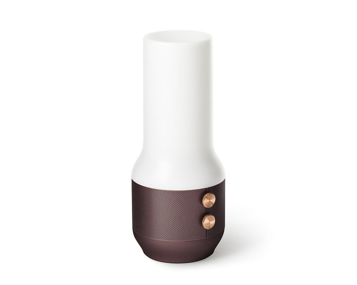 Lexon TERRACE, Bluetooth-Speaker, Leuchte und Powerbank, braun, braun