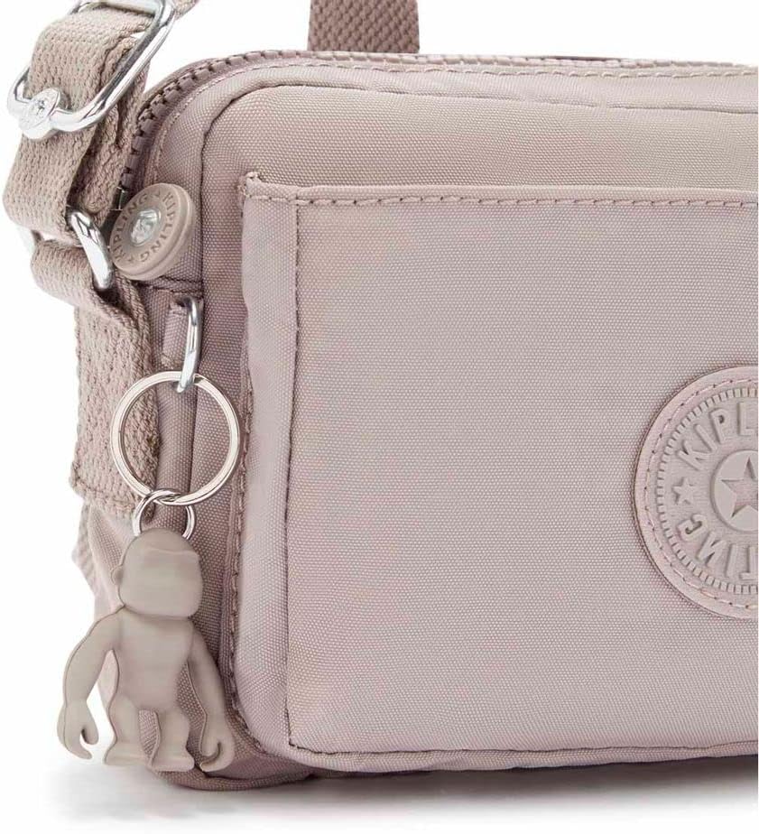 Kipling Damen Abanu Crossbody, Grau Gris, 20x13.5x7.5 cm (B x H x T) Grey Gris, Grey Gris