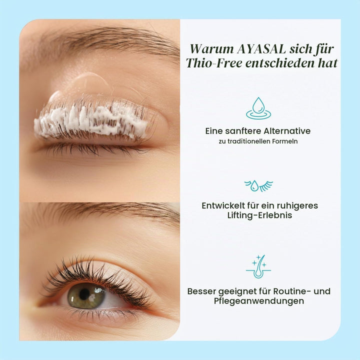 AYASAL Lash Lift Kit Refills: Step 1+2 Refill Set, Korean Thio-Free Lash Perm - Professional Long La