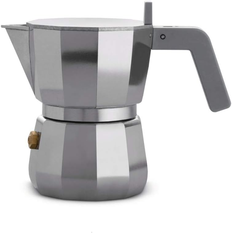Alessi DC06/1 Espressokocher Aluminum, Grau 1 cup, 1 cup