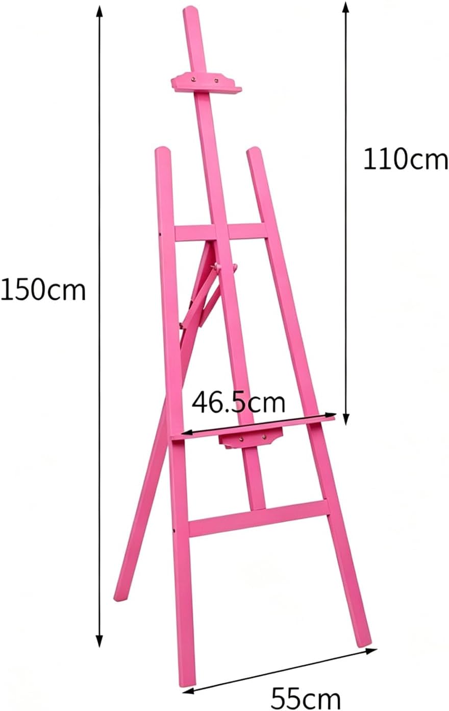 Staffelei Holz Gross，Staffelei Kinder，150 Cm Massivholz-Malstaffelei,Höhenverstellbare,Geeignet Für