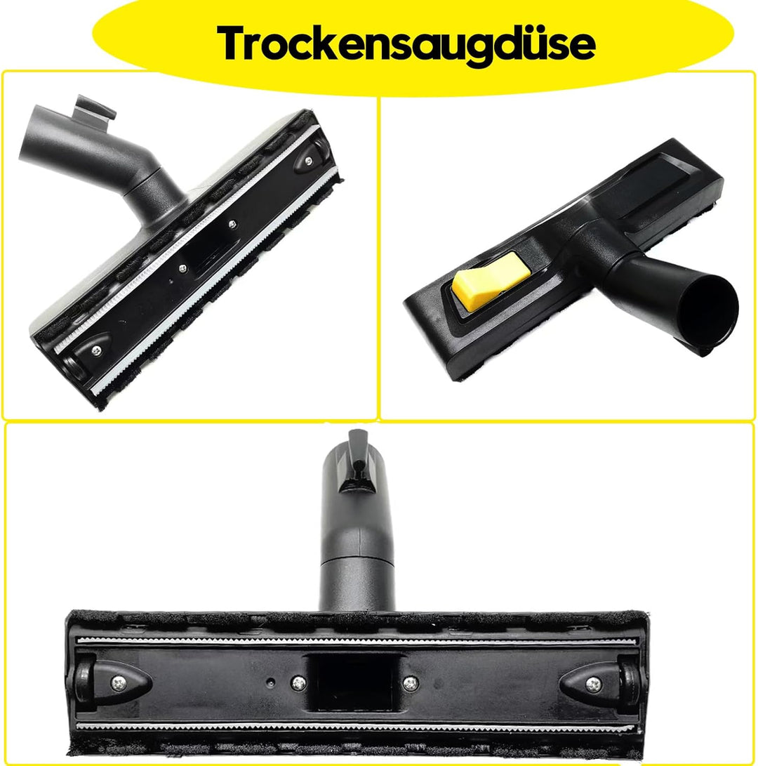 Bodendüse für Kärcher WD3, WD4, WD5, WD6, 35mm Staubsauger Bodendüse Ersatz, Trockensaugdüse & Nasss