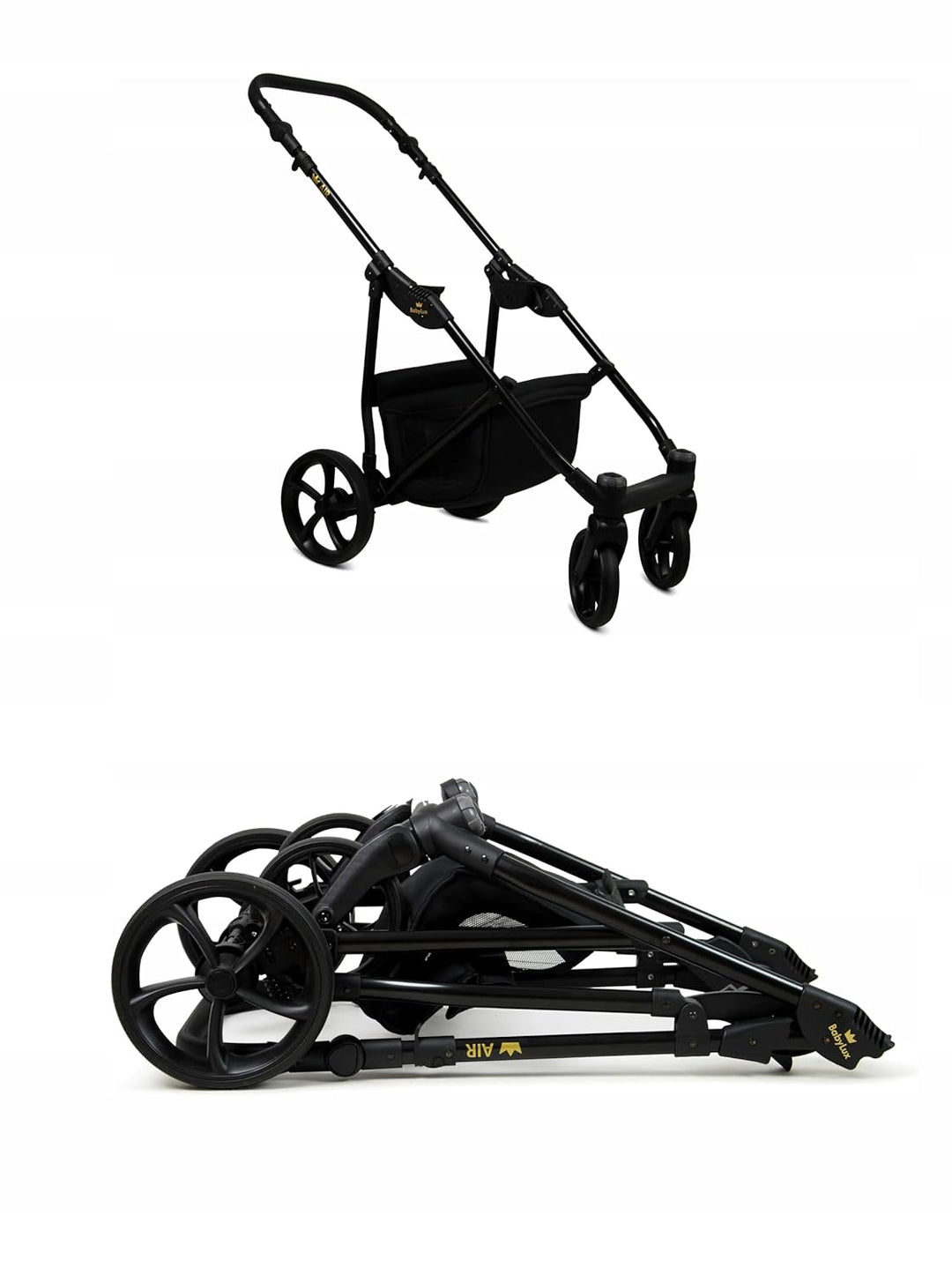 BabyLux® Kinderwagen Set 2 in 1 - Air - Sage - incl. Babywanne, Buggy Sportsitz - Kinderwagenset - K
