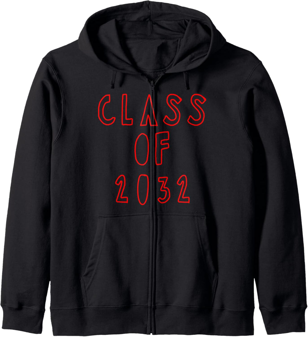 Class of 2032 Kids Handwriting Stencil Design Class of 2032 Kapuzenjacke