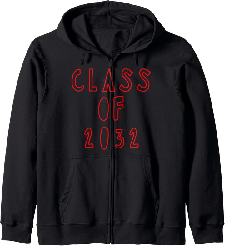 Class of 2032 Kids Handwriting Stencil Design Class of 2032 Kapuzenjacke