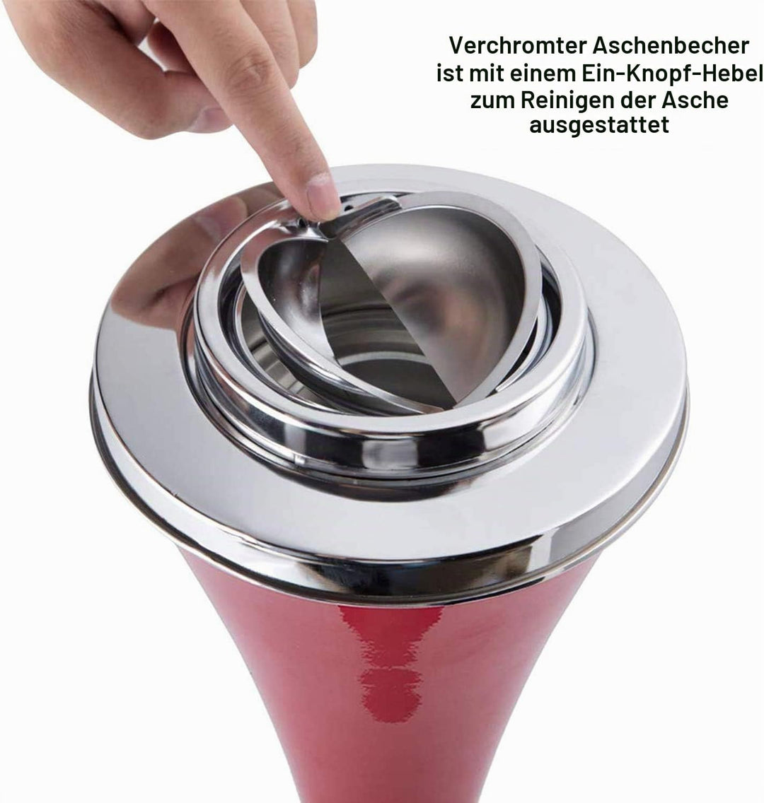 Modern Aschenbecher mit Standfuss Garten Ascher Freistehend Standaschenbecher Standascher Zigaretten
