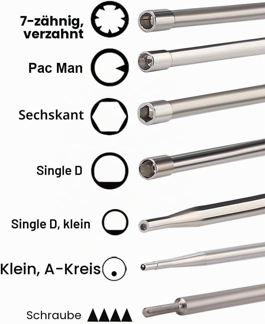 14er Pack Vergaser-Einstellwerkzeug mit Schraube Aussensechskant-Schraubendreher für 2-Takt Kleinmot