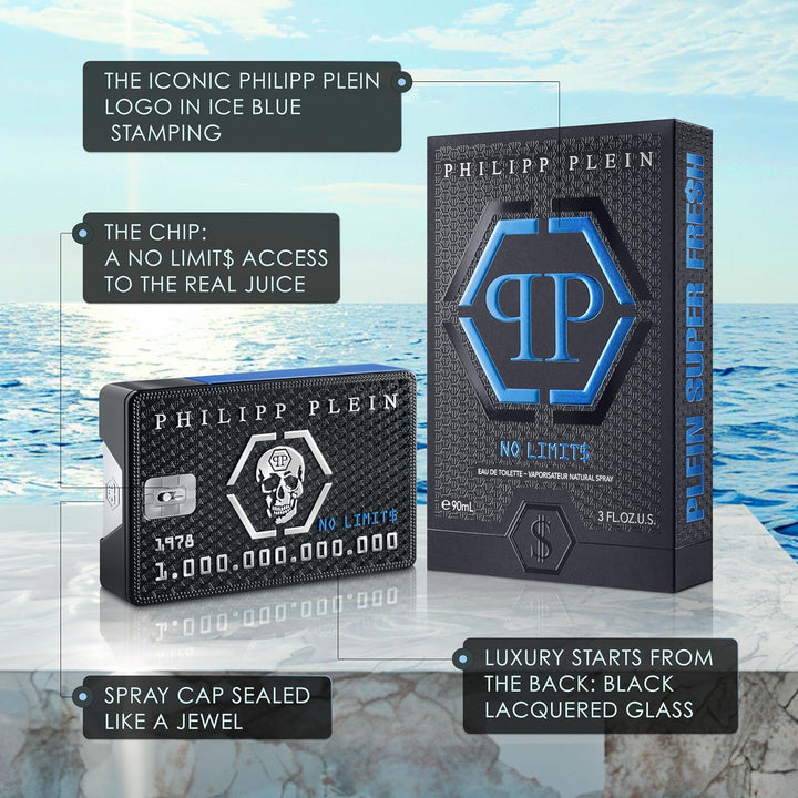 Philipp Plein No Limits Plein Super Fresh EdT, Linie: No Limits, Eau de Toilette für Herren, Inhalt: