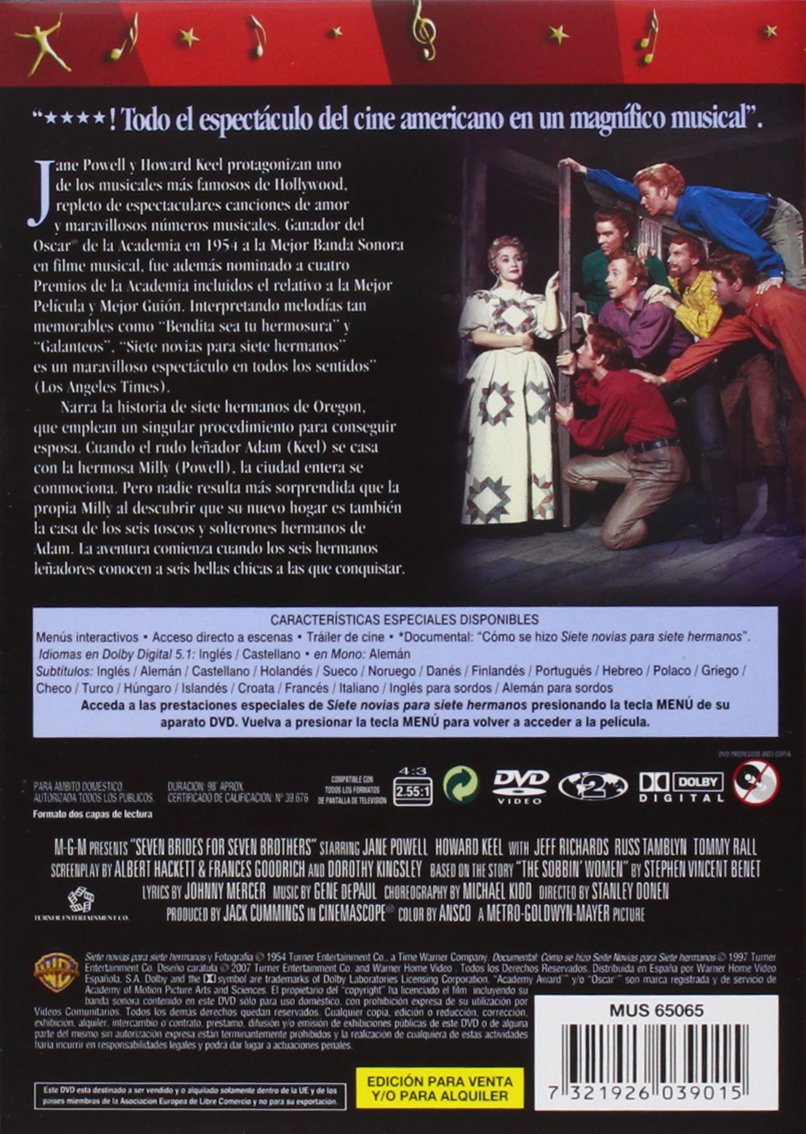 Siete Novias para Siete Hermanos, DVD