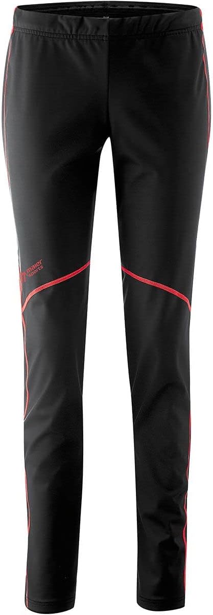 Maier Sports Damen TelfsCC Tight W Telfscc Tight W 36 Black / Hot Coral, 36 Black / Hot Coral