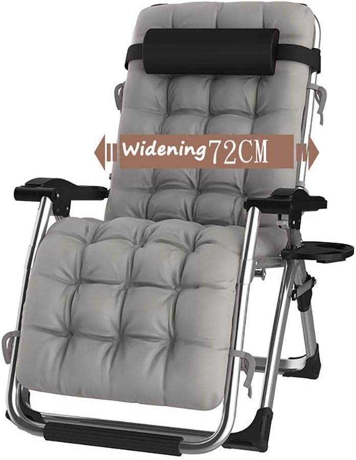 DQCHAIR Übergrosse Schwerelosigkeit Patio Lounger Chair Klappsonnenliegen im Garten und im Freien Re