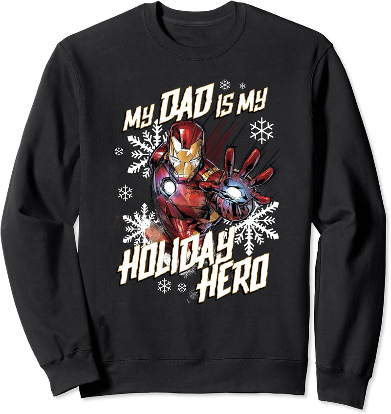 Marvel Iron Man Dad Holiday Hero Weihnachten Sweatshirt
