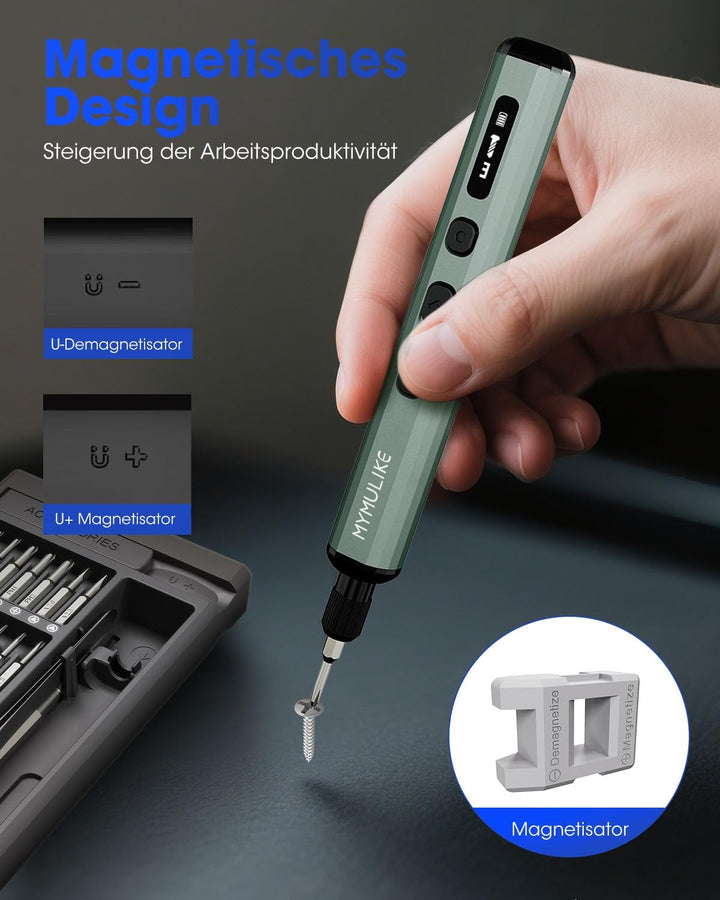 Mini Elektro Schraubendreher Set, 78 in 1 Präzisions Elektrischer Schraubendreher mit 56 Magnetische