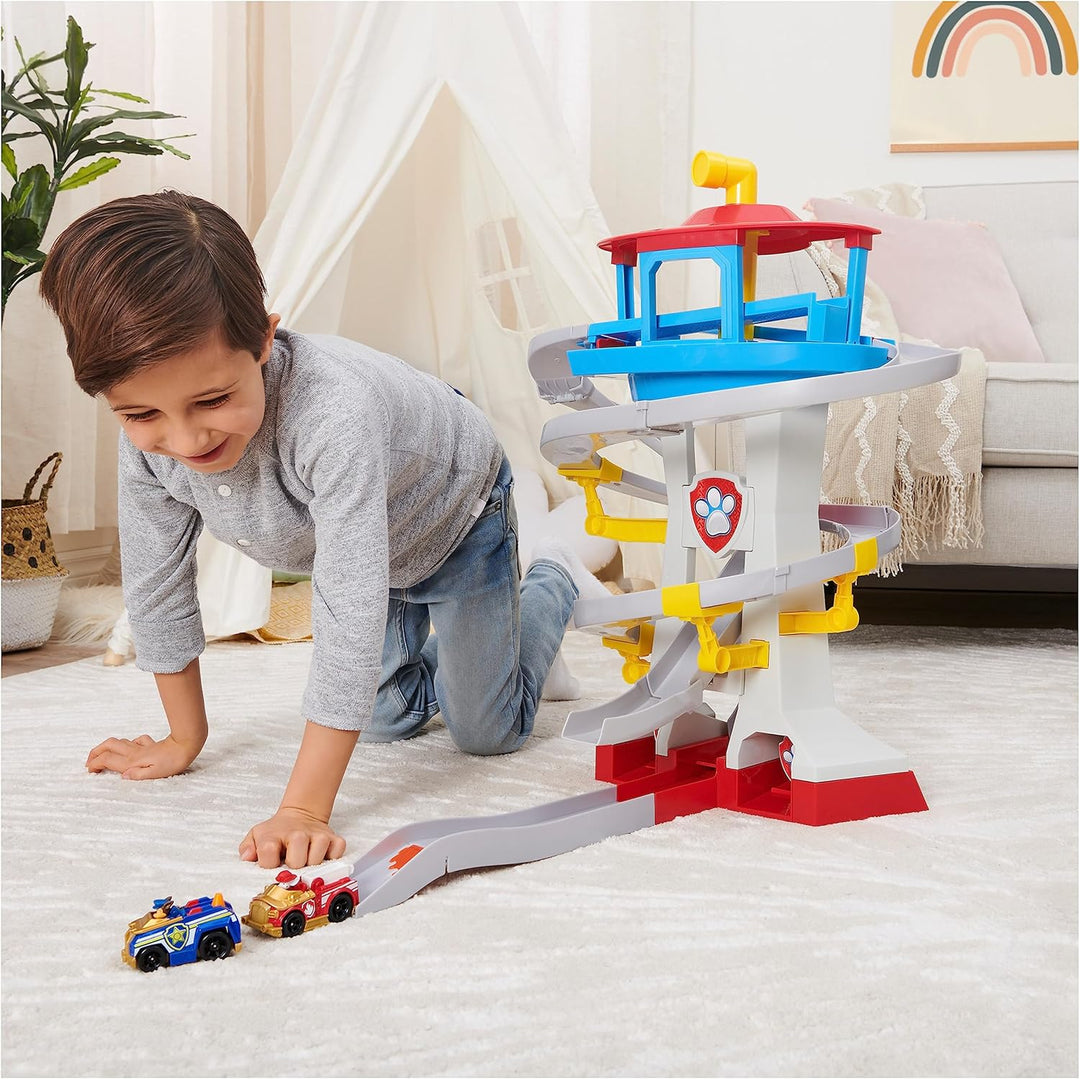 PAW Patrol True Metal Adventure Bay Spielset mit 2 Metallfahrzeugen im Massstab 1:55 Single, Single