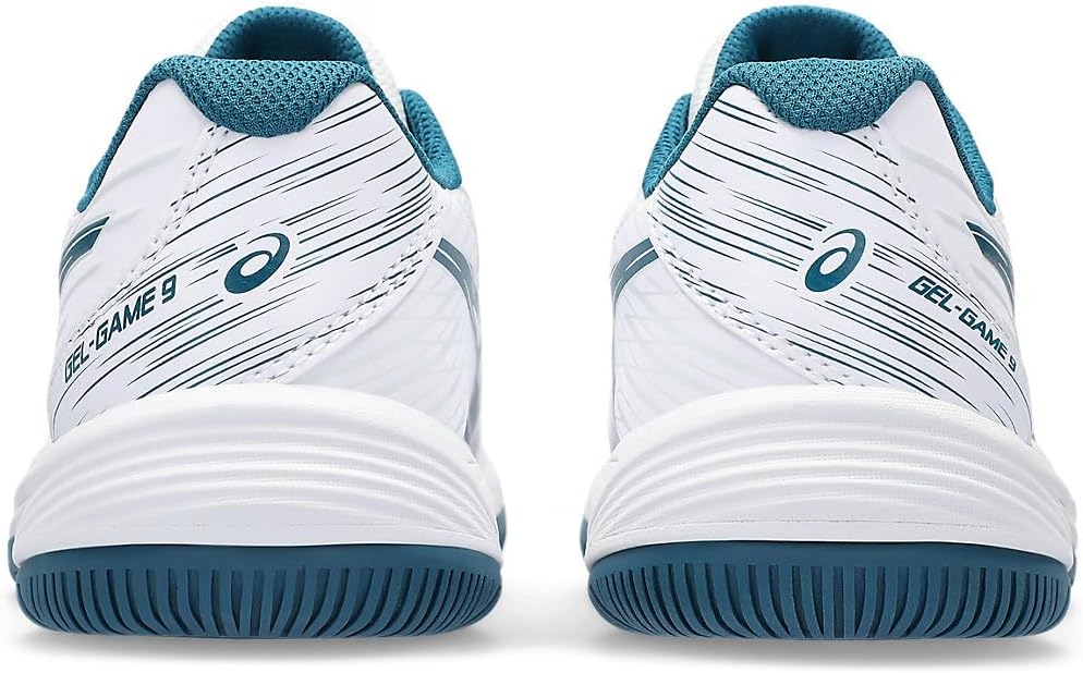 ASICS Unisex Kinder Gel-Game 9 Gs Sneaker 34.5 EU White Restful Teal, 34.5 EU White Restful Teal