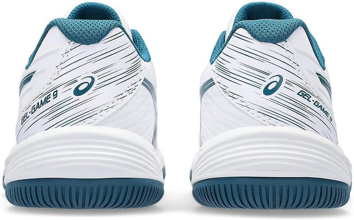 ASICS Unisex Kinder Gel-Game 9 Gs Sneaker 34.5 EU White Restful Teal, 34.5 EU White Restful Teal