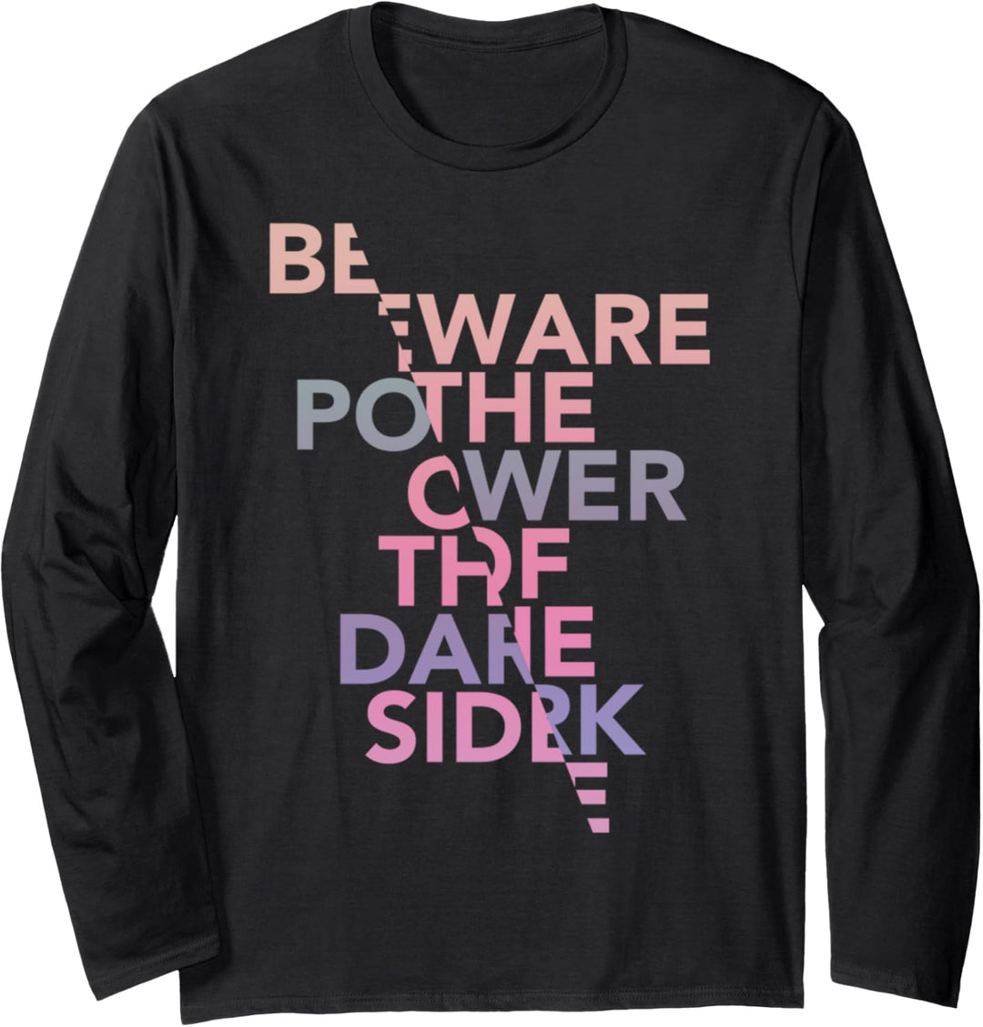 Star Wars The Last Jedi Beware The Powers Pastel Text Langarmshirt