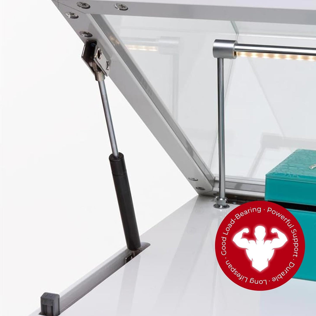 Vepagoo 615MM 250N/25KG Gasdruckfeder für RV Bett Boot Bett Abdeckung Gartenboxen Tür Deckel Boden L