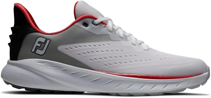 FootJoy Herren Fj Flex Xp Golfschuh 39.5 EU Weiss Schwarz Rot, 39.5 EU Weiß Schwarz Rot
