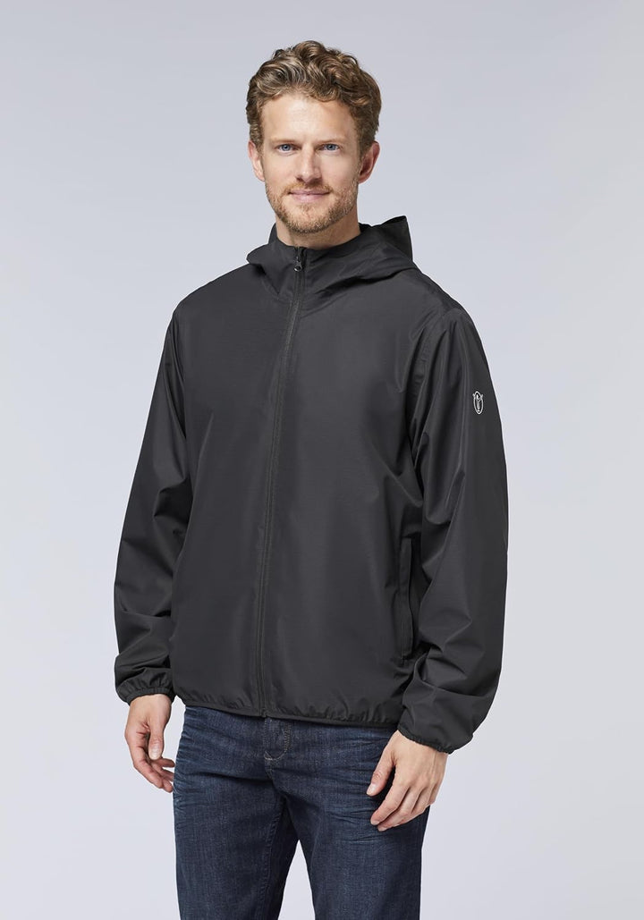 Chiemsee Regenjacke Herren I Funktionsjacke I Kapuze&amp;Seitentaschen I S-3XL XL 19-3911 Black Beauty,