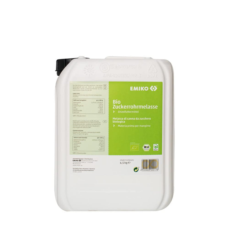 Emiko Bio Zuckerrohrmelasse reich an Mineralien und Kohlenhydraten - 6,5 kg
