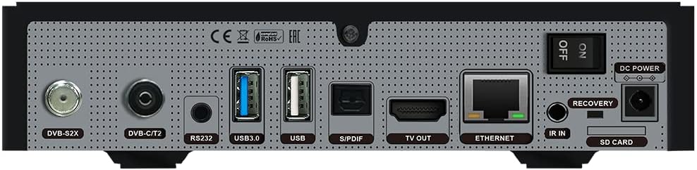 GigaBlue UHD Trio 4K PRO - Combo Tuner, W-LAN 1200Mbps, 1 x DVB-S2X Tuner, 1 x DVB-C/T2 Tuner