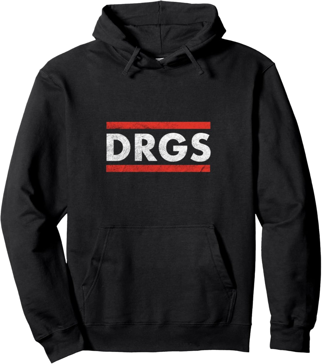 DRGS Ballern Druffi Party Tekk Techno Musik Tanzen Bass Pullover Hoodie