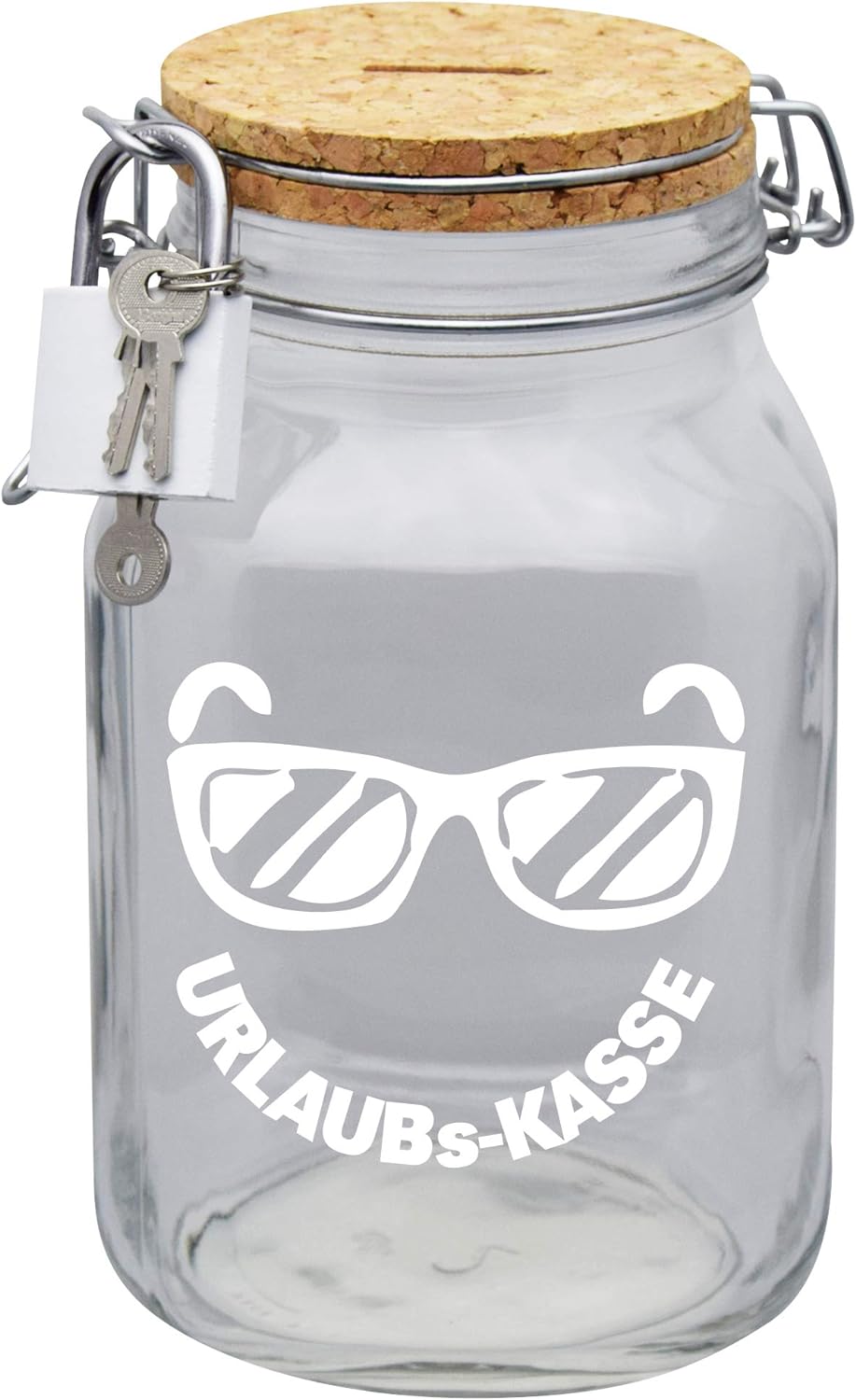 Spardose Urlaubskasse Geld Geschenk Idee Transparent XL