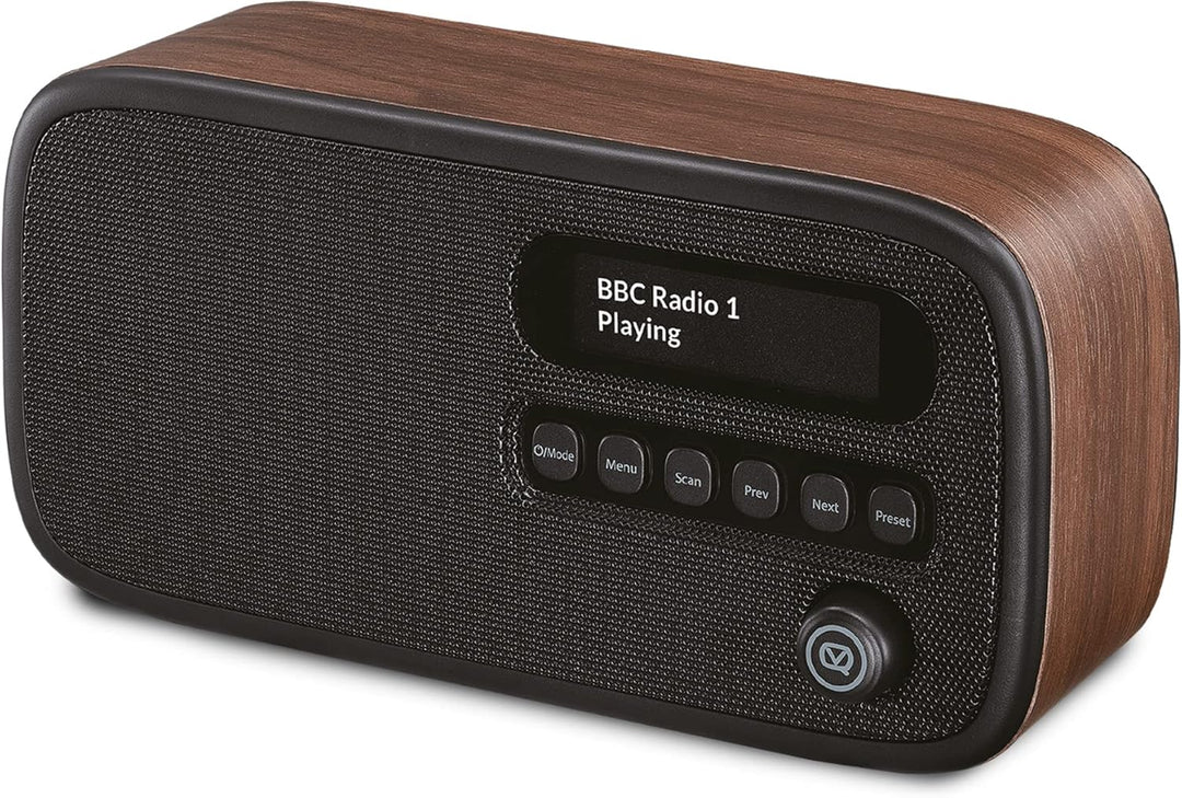 VQ Dexter Radio DAB Plus/DAB mit FM, 3 Watts Stereo Lautsprecher und LCD Bildschirm - Batteriebetrie