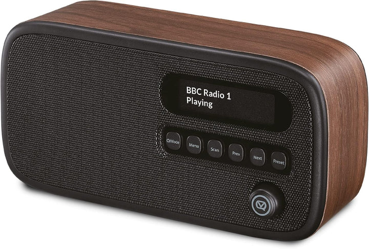 VQ Dexter Radio DAB Plus/DAB mit FM, 3 Watts Stereo Lautsprecher und LCD Bildschirm - Batteriebetrie