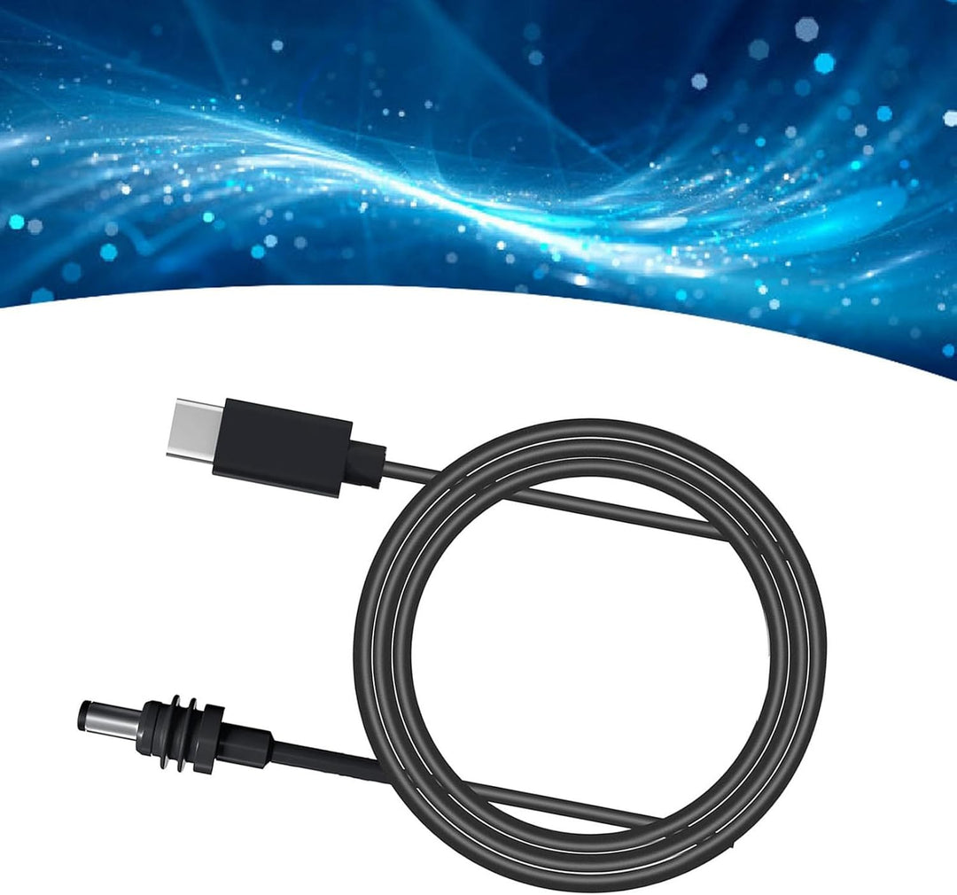 Fockety 5 M Langes Mini-USB-C-auf-DC-Stromkabel, USB-Typ-C-Eingang auf Wasserdichtes Hohlstecker-Lad