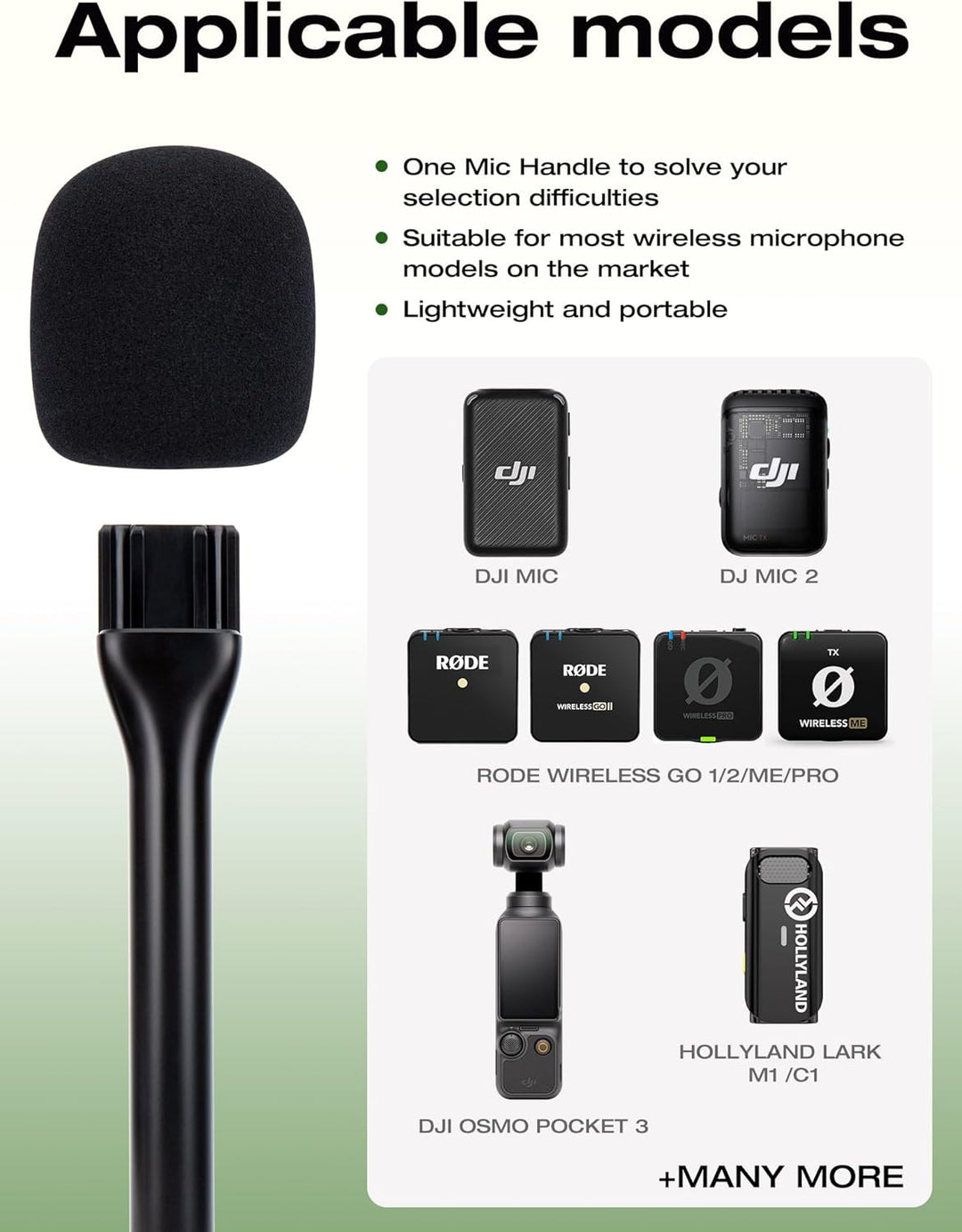 Tragbarer kabelloser Mikrofonständer für DJI-Mikrofon, Halterung für DJI Mic 2, tragbarer Mikrofonad
