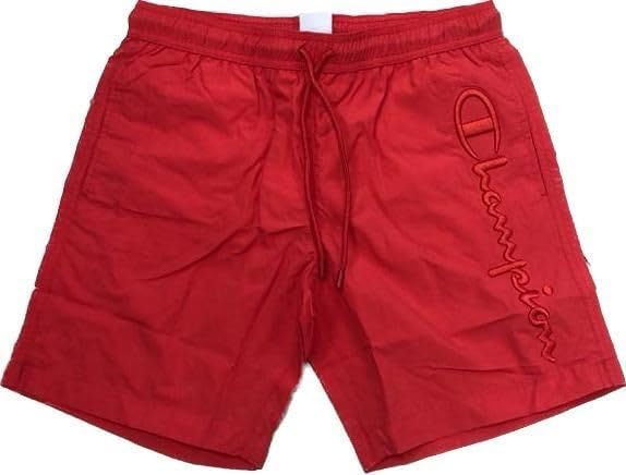 Champion Herren Legacy Beachshorts Ac Tonal Logo Badehose, Scarlet Red