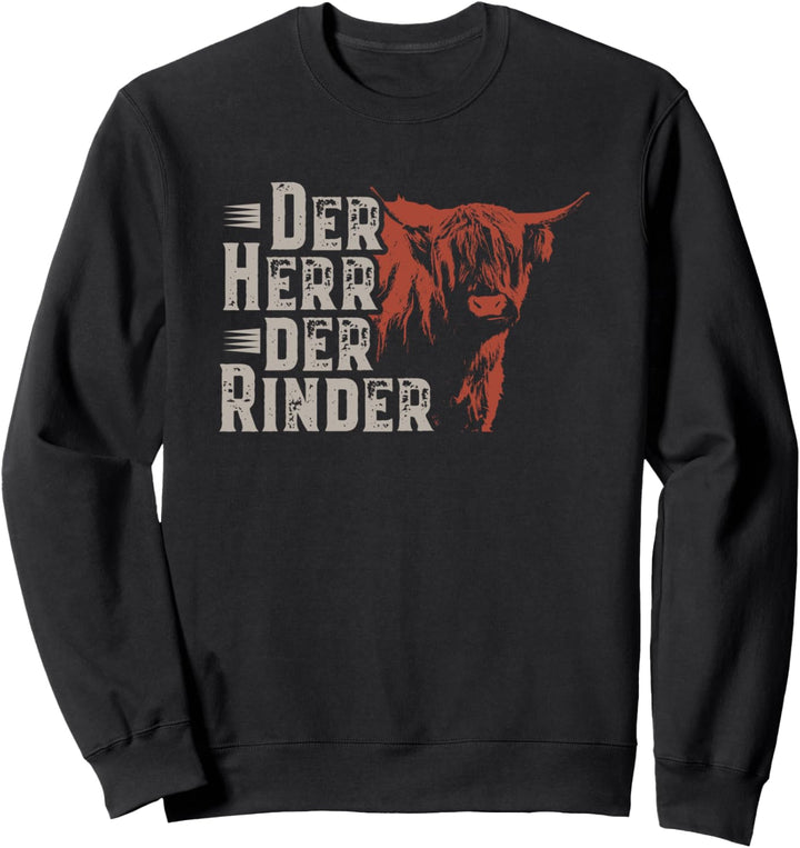 Hochlandrind Hochland Rind Kuh Hochlandkuh Bauern Landwirt Sweatshirt