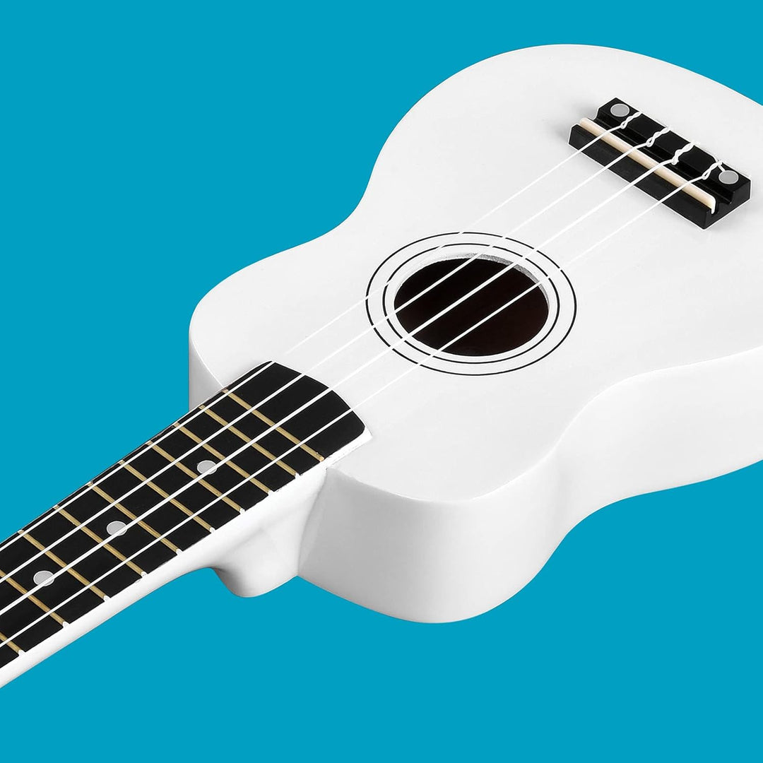 Winzz Sopran Ukulele Starter Kit für Anfänger, mit Tasche, Clip-On Tuner, zusätzlichen Saiten, Gurt,