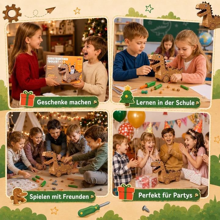 Karton Bastelset, Kartonwerkzeug für Kinder, STEM Konstruktionsspielzeug