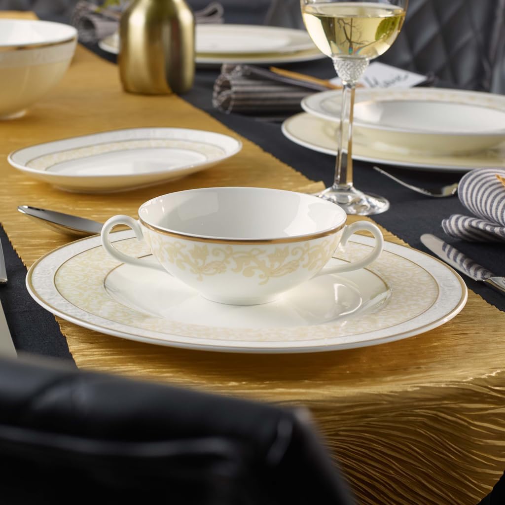Villeroy &amp; Boch 10-4390-2510 Ivoire Suppen-Obertasse 0.40 L, Porzellan, Mehrfarbig, 44.5 x 33.2 x 4