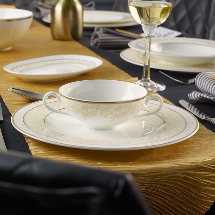 Villeroy &amp; Boch 10-4390-2510 Ivoire Suppen-Obertasse 0.40 L, Porzellan, Mehrfarbig, 44.5 x 33.2 x 4