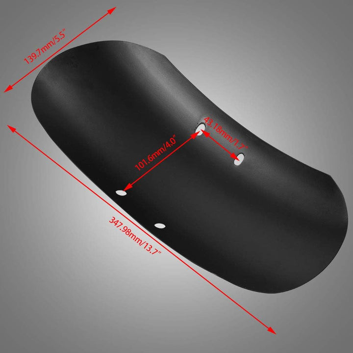 KATUR Motorrad Matte Metall Short Front Kotflügel Kotflügel 13 5/8 "Hochwertiges Metalleisen Für Har