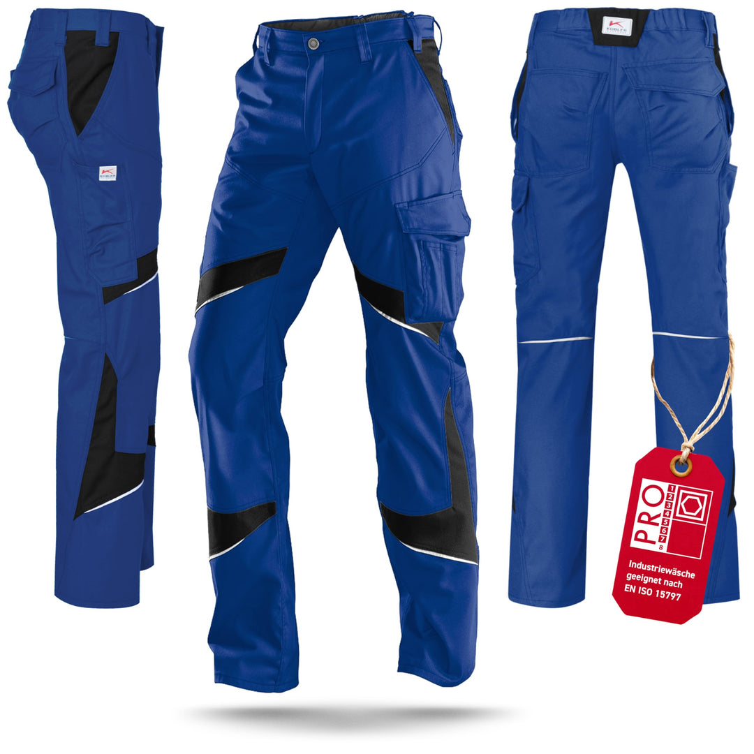 KÜBLER Workwear KÜBLER ACTIVIQ Arbeitshose blau, Grösse 46, Herren-Arbeitshose aus Mischgewebe, leic