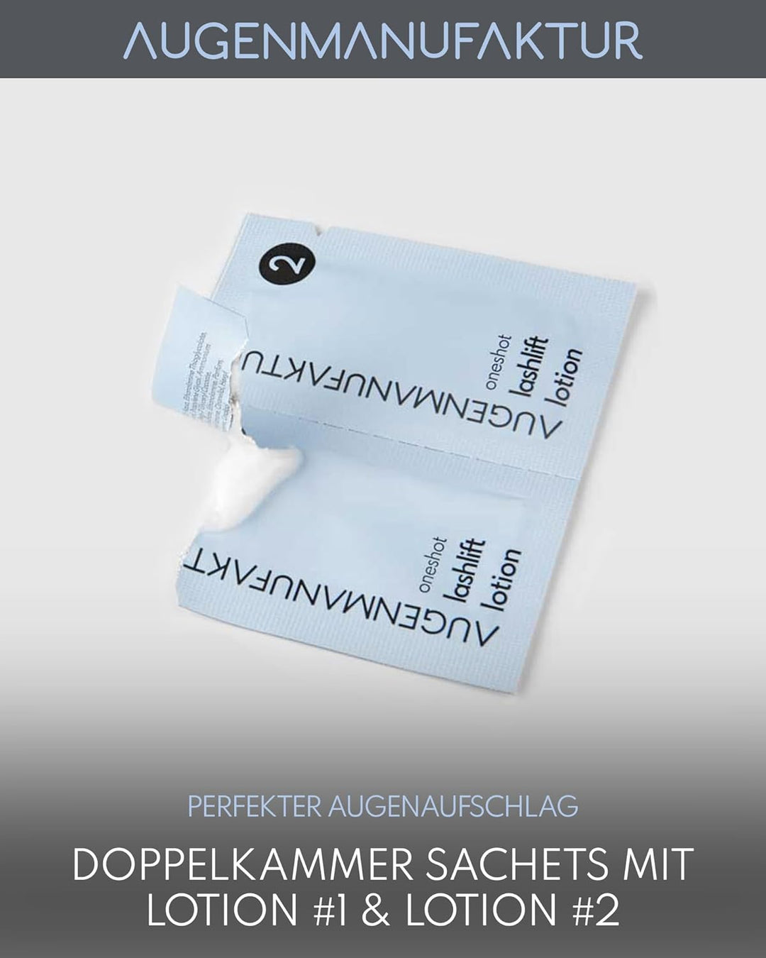 Augenmanufaktur Wimpernlifting Lotion Doppelkammer Sachets - 10 Stück - Wimpernlifting - Formt & Fix