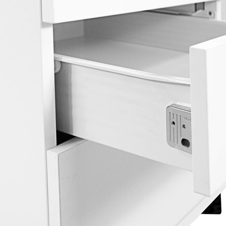Profi Rollcontainer 60cm tief weiss Rollschrank Büro Container Optima