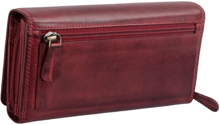 AVANCO XXL-Leder Damenbörse mit RFID-Schutz 22- (06A) Damen Börse Damenbörse Portmonee Kartenetui Ge