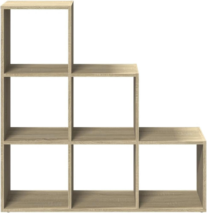 vidaXL Raumteiler Bücherregal 3 Etagen, Standregal Treppenregal für Wohnzimmer Schlafzimmer Büro, St