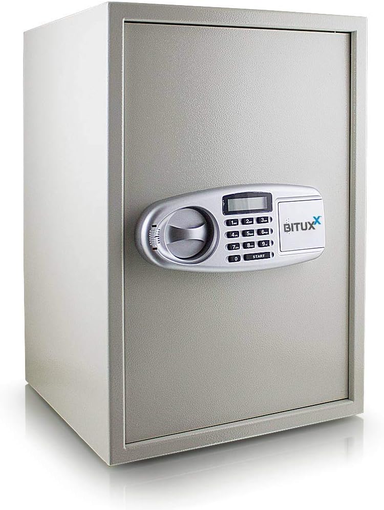 BITUXX® Elektronischer Safe Tresor Wandtresor Wandsafe Geldschrank Möbeltresor Stahlschrank Geldsafe