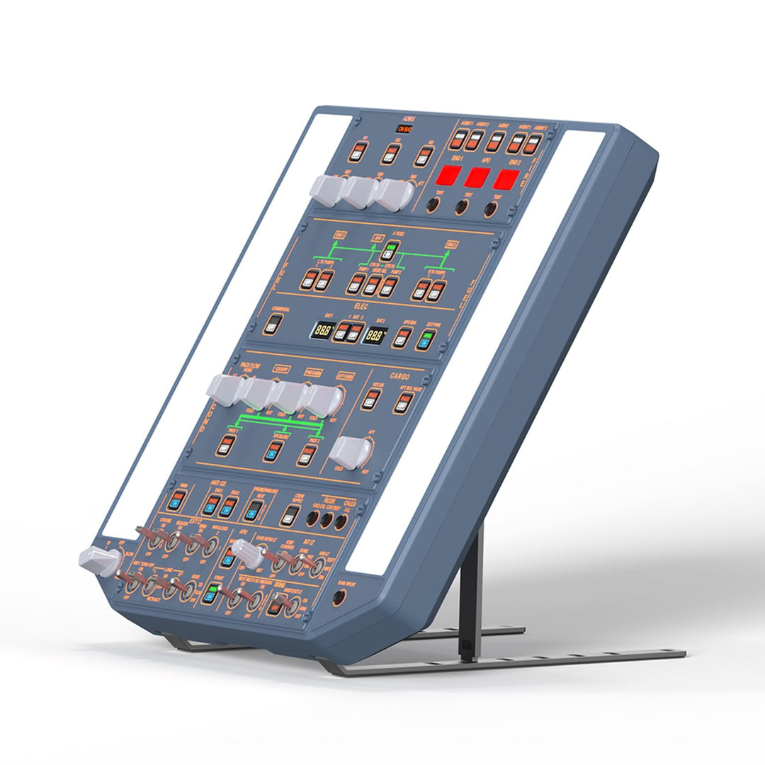 WINGFLEXSIM Flugsimulator Overheadpanel Flight Sim A320OVH Obere Bedienfeld mit IRS- und Beleuchtung