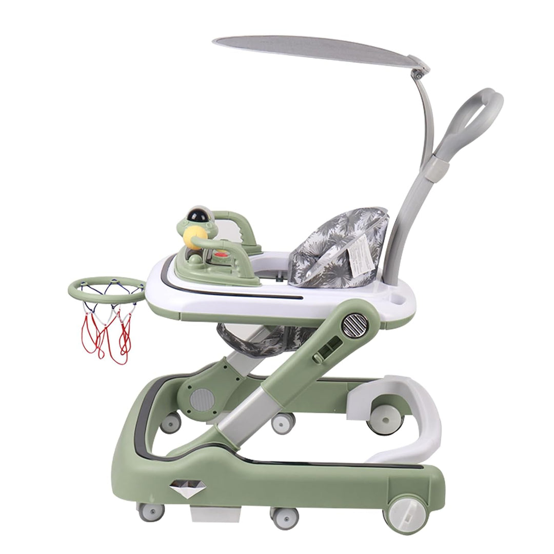5-in-1 Lauflernhilfe für Babys, mit verstellbaren Höhen, Gehfrei Babywalker ab 6 Monate, bis zu 25 k