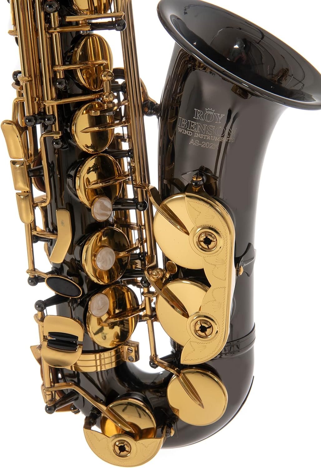 Roy Benson RB700603 Eb-Alt Saxophon MOD.AS-202K schwarz lackiert, inkl. leichtem Rechtecketui, AS-20